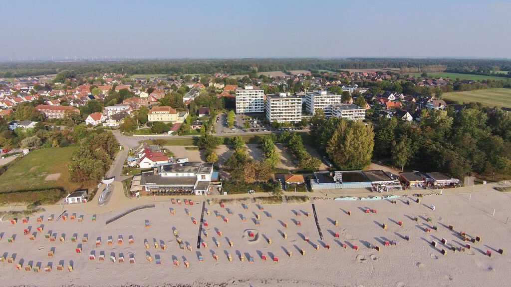 Kellenhusen Luftaufnahme - der Strand